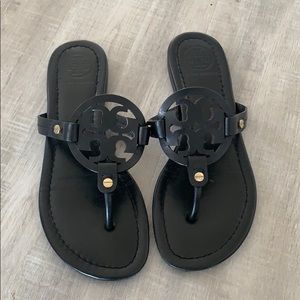 Tory Burch Miller Sandal - Black leather sz 7.5